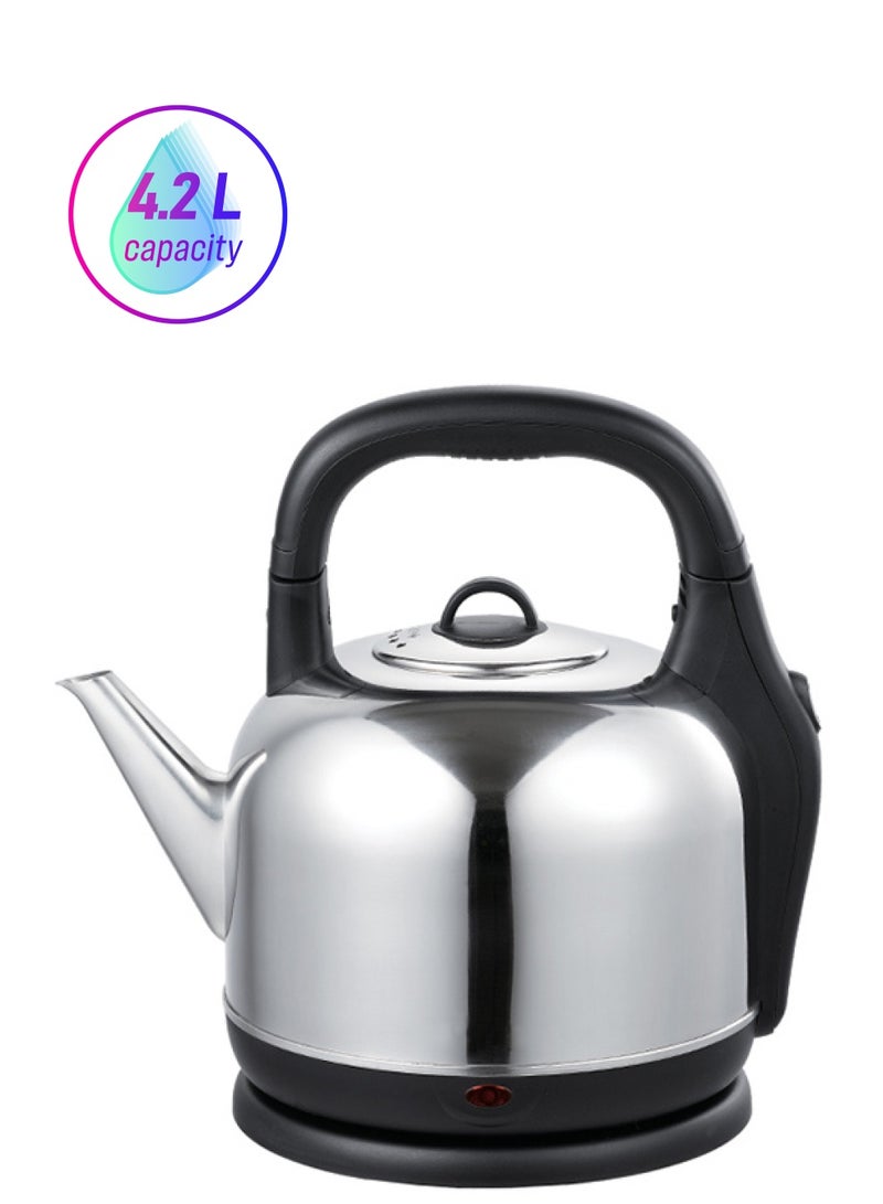 ALSAIF-ELEC Electric Kettle 4.2 L 2000 W JN2360 Silver/Black 