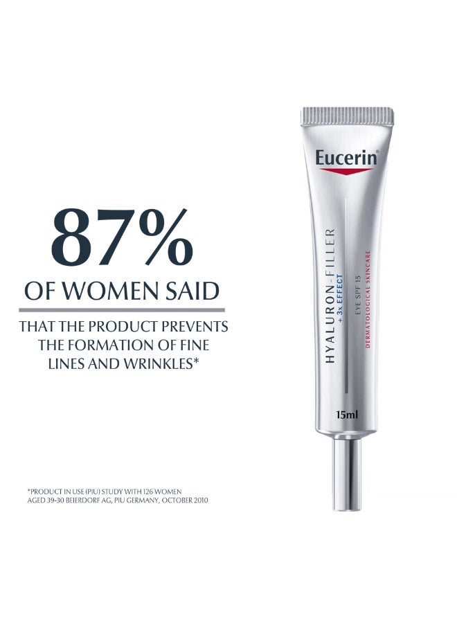 Eucerin Hyaluron Filler Anti-Aging Eye Cream With Hyaluronic Acid Spf 15 15ml  - Image 3