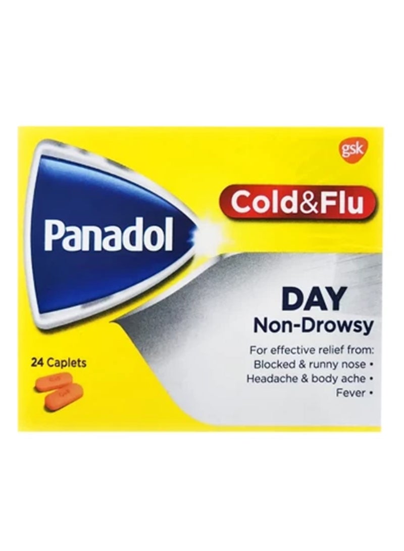 Panadol Cold And Flu Day - 24 Caplets