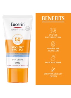 Sun Sensitive Protect Facial Sunscreen Water-Resistant Suitable For Atopic Skin 50ml - pnsku/N40890202A/45/_/1716530662/452cd184-873f-47e7-ab63-8e446e2792af