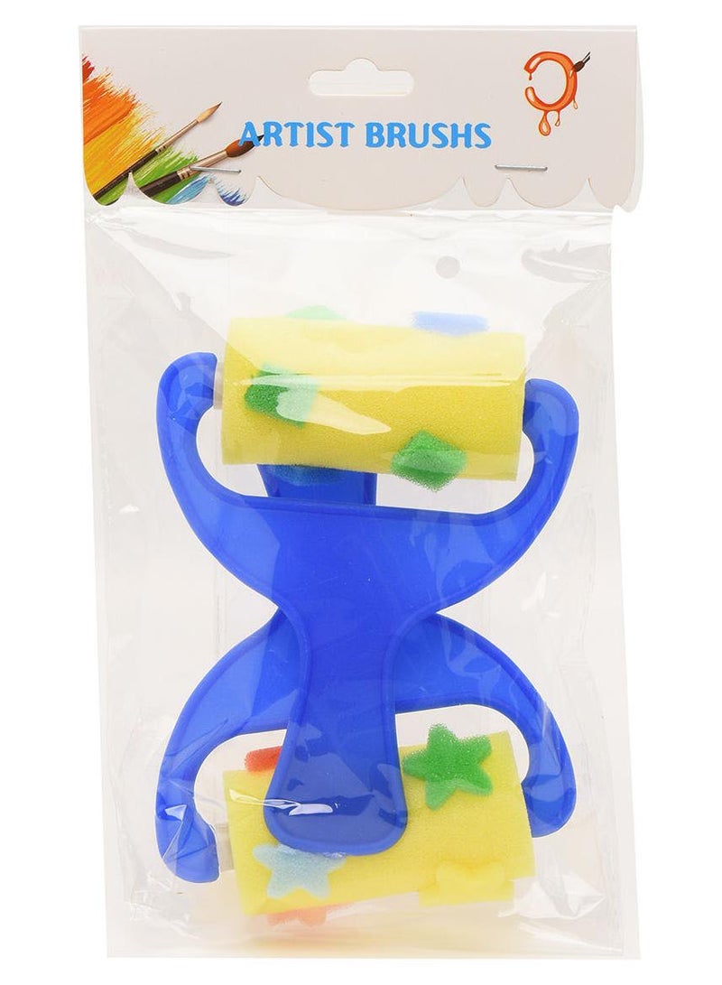 Dollar Plus Roller Sponge Paint Brush For Kids multicolour - Image 1