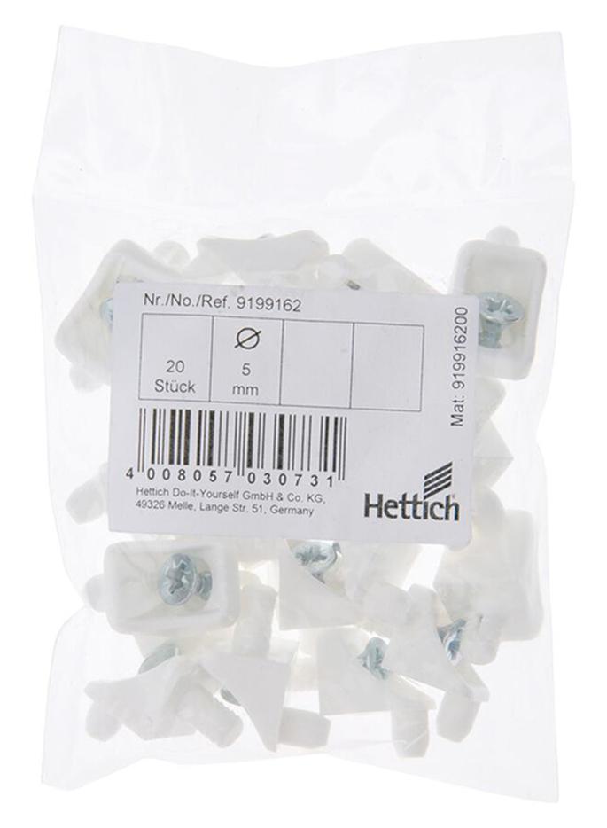 Hettich Expand Shelf Support (20 Piece) Multicolour 50mm