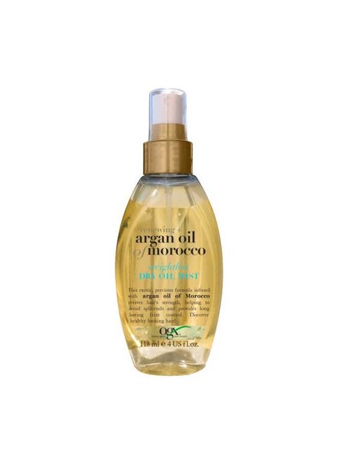 Ogx، زيت الشعر، تجديد + زيت الأرغان المغربي، زيت جاف منعش خفيف الوزن، بخاخ -