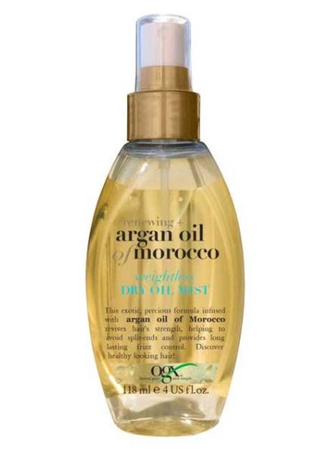 Hair Oil, Renewing+ Argan Oil Of Morocco, Weightless Dry Oil Mist, Spray Yellow 118ml
