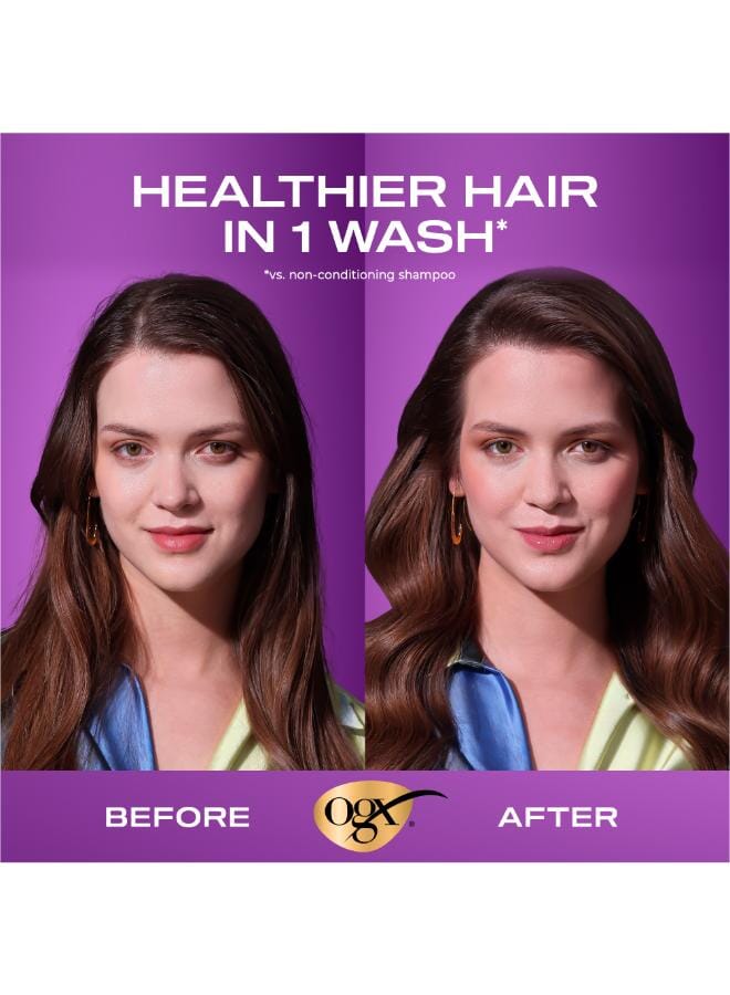 Ogx Thick & Full+ Biotin & Collagen Shampoo Purple 385ml - Image 5