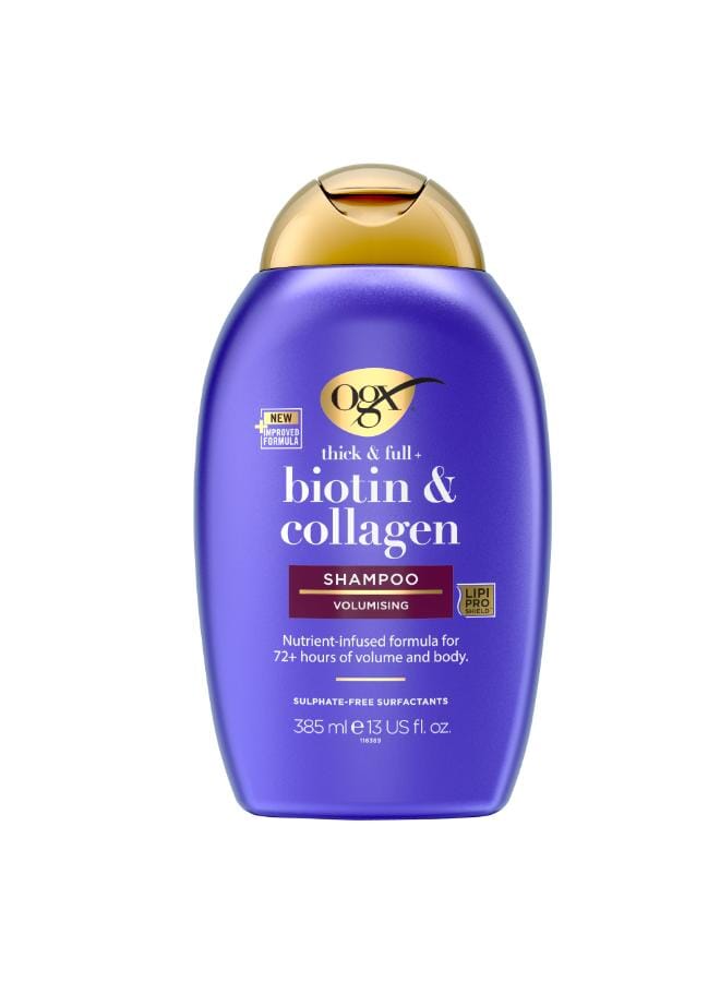 Ogx Thick & Full+ Biotin & Collagen Shampoo Purple 385ml - Image 1