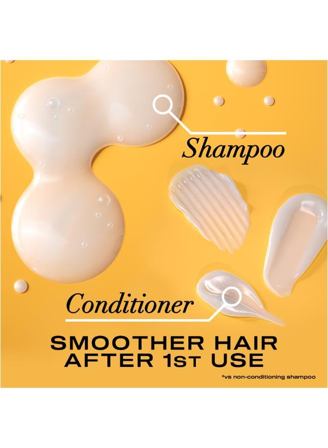 Ogx Ever Straightening+ Brazilian Keratin Smooth Shampoo Beige 385ml - Image 5