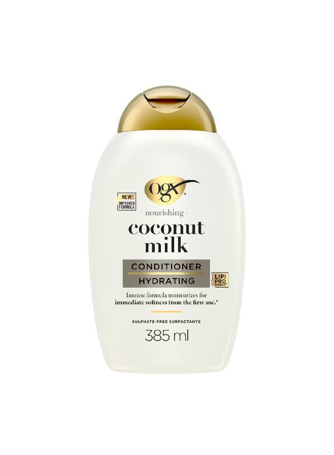 Ogx Nourishing Coconut Milk Conditioner - White 385ml - Image 1