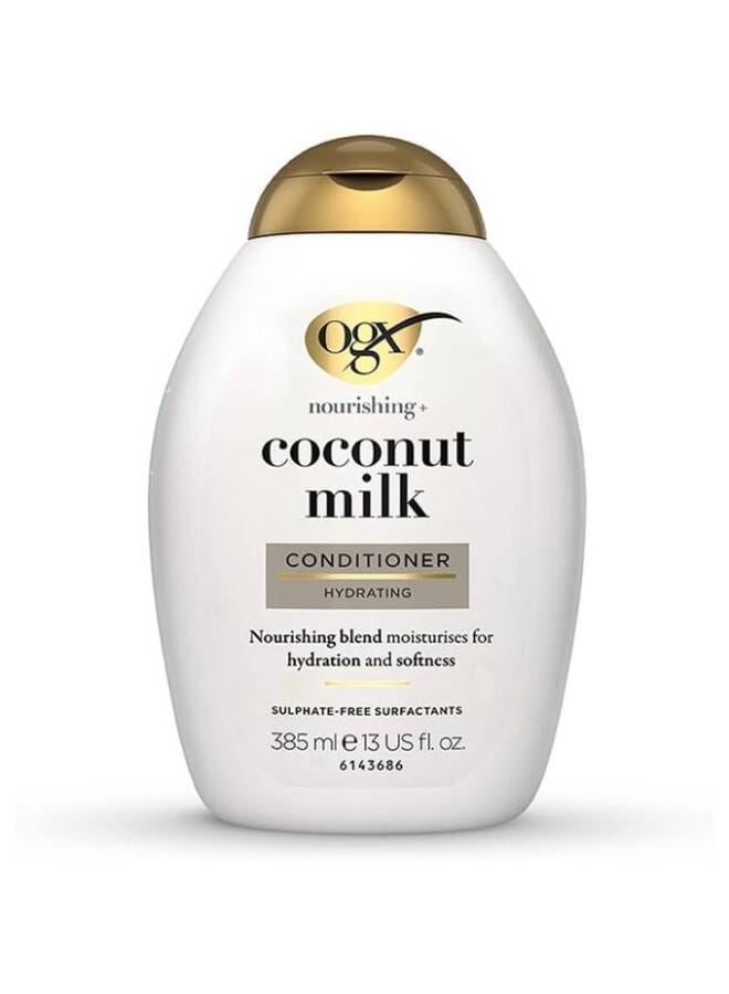 Ogx Nourishing Coconut Milk Conditioner - White 385ml - Image 1