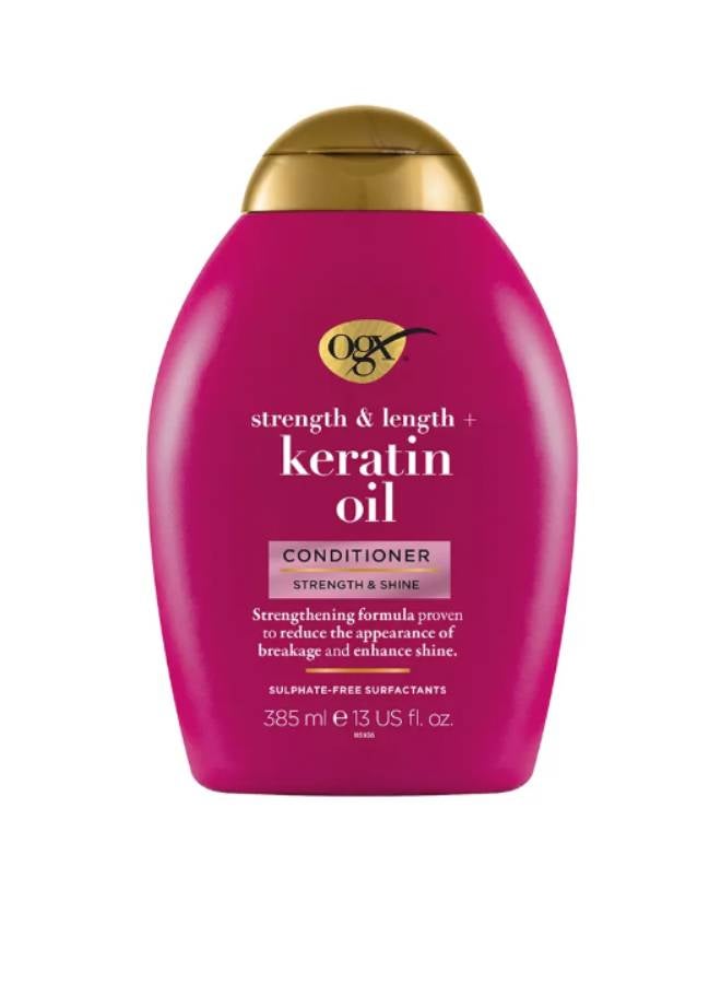 Ogx, Strength And Length Keratin Oil Conditioner Purple 385ml