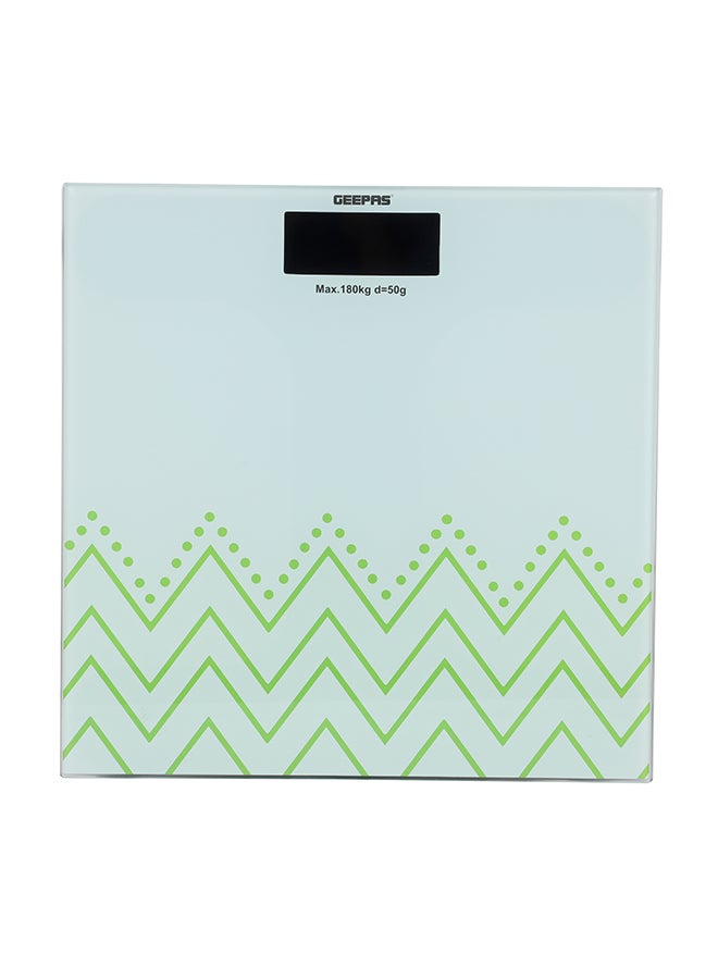GEEPAS - Digital Body Scale 180 Kg Capacity, Multi-Purpose Weighing Machine With Low Battery And Overload Indicator, For Human Body-Weight, Tempered Glass Top, 2 Years Warranty Gbs4208 - Image 1