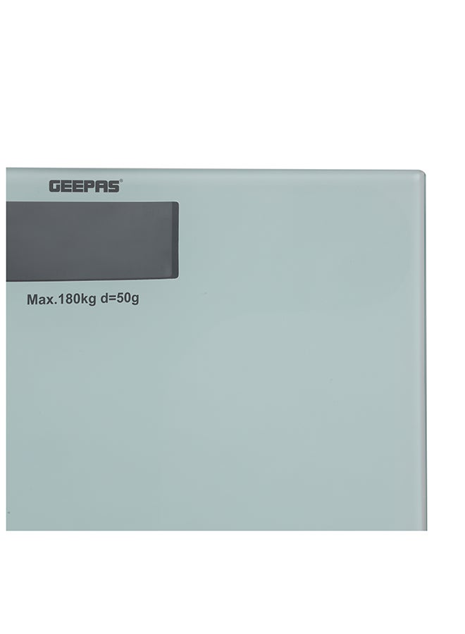 GEEPAS - Digital Body Scale 180 Kg Capacity, Multi-Purpose Weighing Machine With Low Battery And Overload Indicator, For Human Body-Weight, Tempered Glass Top, 2 Years Warranty Gbs4208 - Image 1