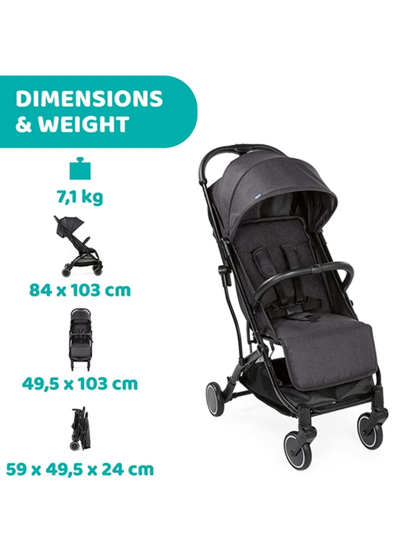 Chicco Trolleyme Stroller 0M-3Y, Stone