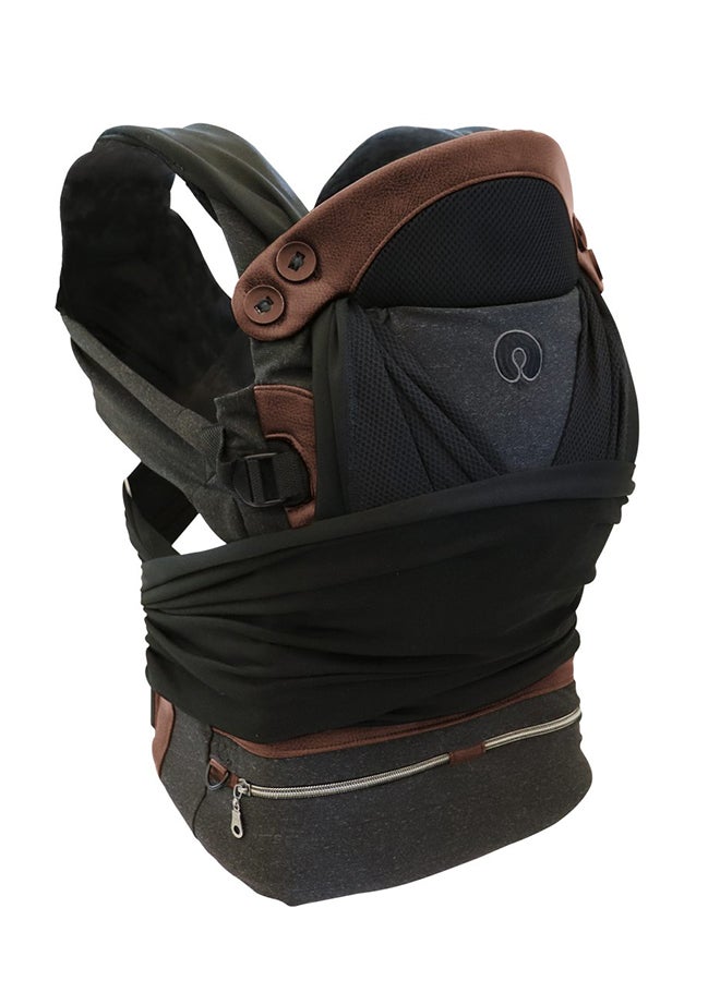 Chicco - Boppy Adjust Comfy Fit Baby Carrier, Charcoal - Image 1