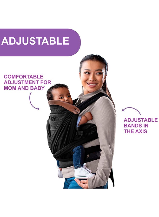 Chicco - Boppy Adjust Comfy Fit Baby Carrier, Charcoal - Image 1