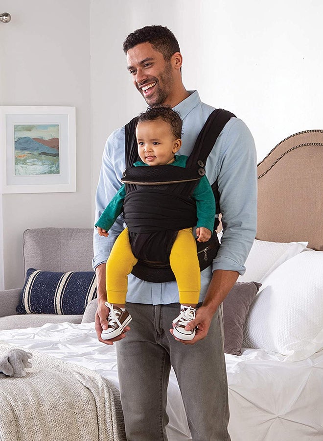 Chicco - Boppy Adjust Comfy Fit Baby Carrier, Charcoal - Image 1