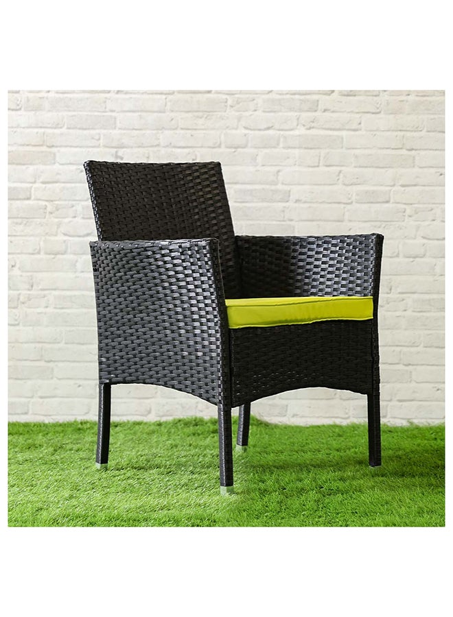 DANUBE HOME - Alyana 4-Seater Outdoor Sofa Set Metal Frame Modern Garden Furniture Light Green 79x46x40cm - Image 1