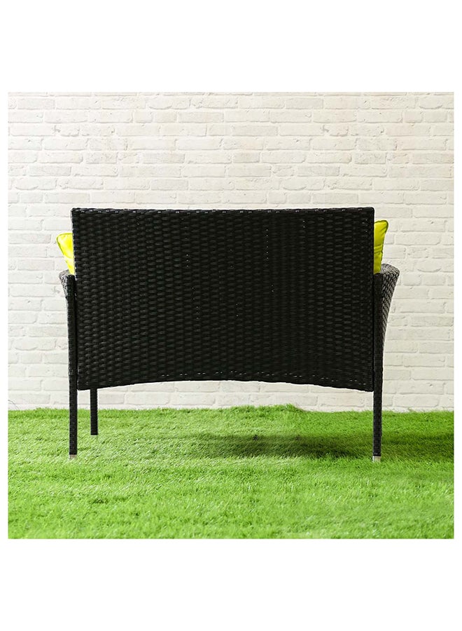 DANUBE HOME - Alyana 4-Seater Outdoor Sofa Set Metal Frame Modern Garden Furniture Light Green 79x46x40cm - Image 1