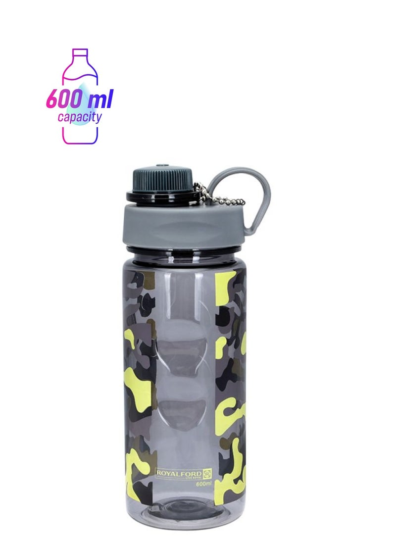 Royalford - Water Bottle Black/Yellow 27.7 x 11.7 x 8.4cm - Image 1