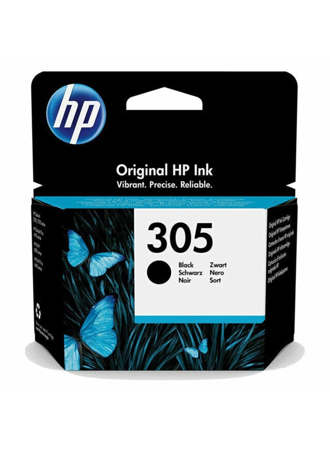 إتش بي - خرطوشة حبر أصلية 305 باللون الأسود | يعمل مع HP Deskjet 2300 و2700 وHp Deskjet Plus Series 4100 وHp Envy 6010 Series وHp Deskjet Envy Pro 6400 Series باللون الأسود أسود - Image 1