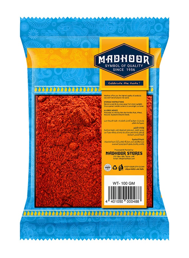 Madhoor Chilli Powder Kashmiri 100grams  - Image 2