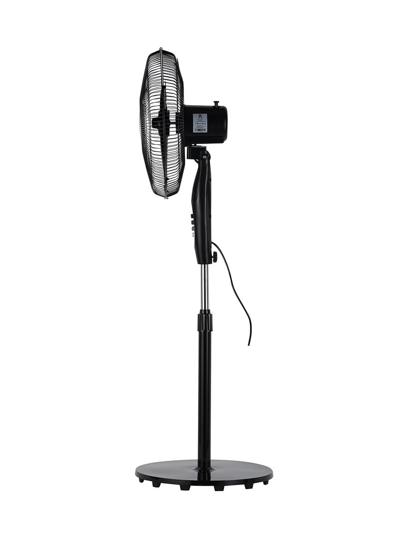 كريبتون - مروحة عمودية بوظيفة التأرجح 45 W KNF6153 أسود - Image 1