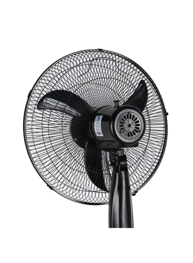 كريبتون مروحة عمودية بوظيفة التأرجح 70 W KNF6153 أسود - Image 5