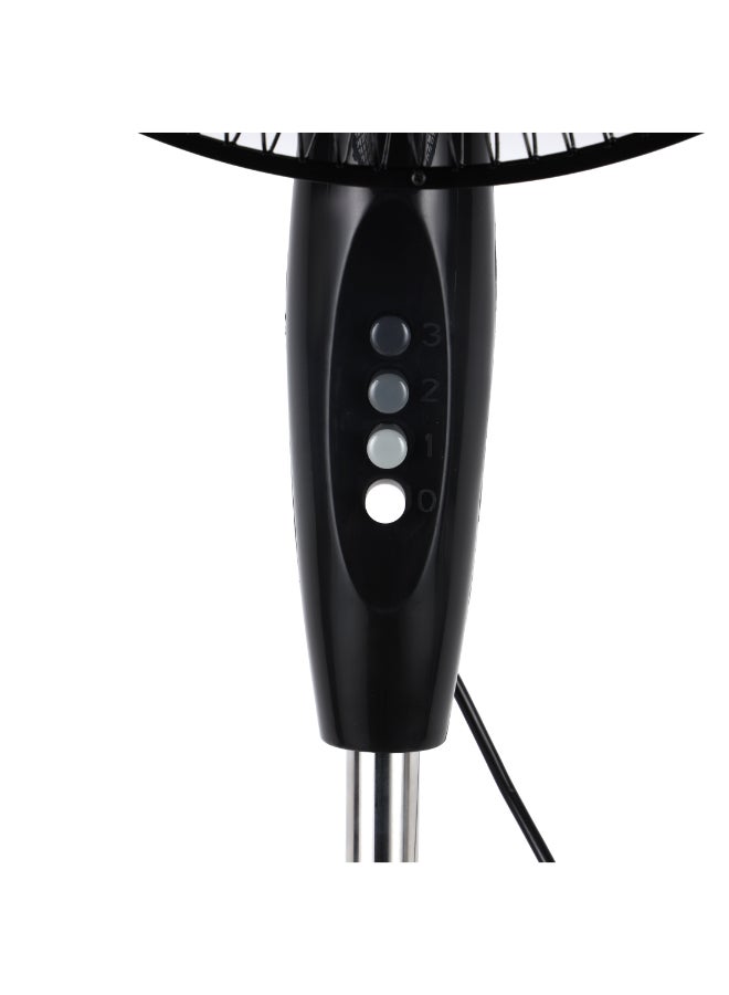 KRYPTON 16" Pedestal Fan | 3-Blade High-Speed Stand Fan with 70W Motor | 3-Speed Settings | Anti-Rust Body | Perfect for Home, Office & Garage Use |2 Years Warranty 70 W KNF6153 Black - Image 4