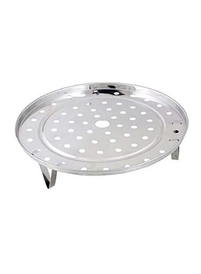 حامل تسخين من الستانلس ستيل فضي 22سم - Image 1