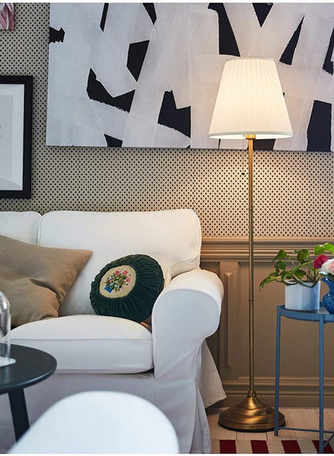 Floor Lamp With Warm Light 15 Watt Combination Multicolour 155x36cm