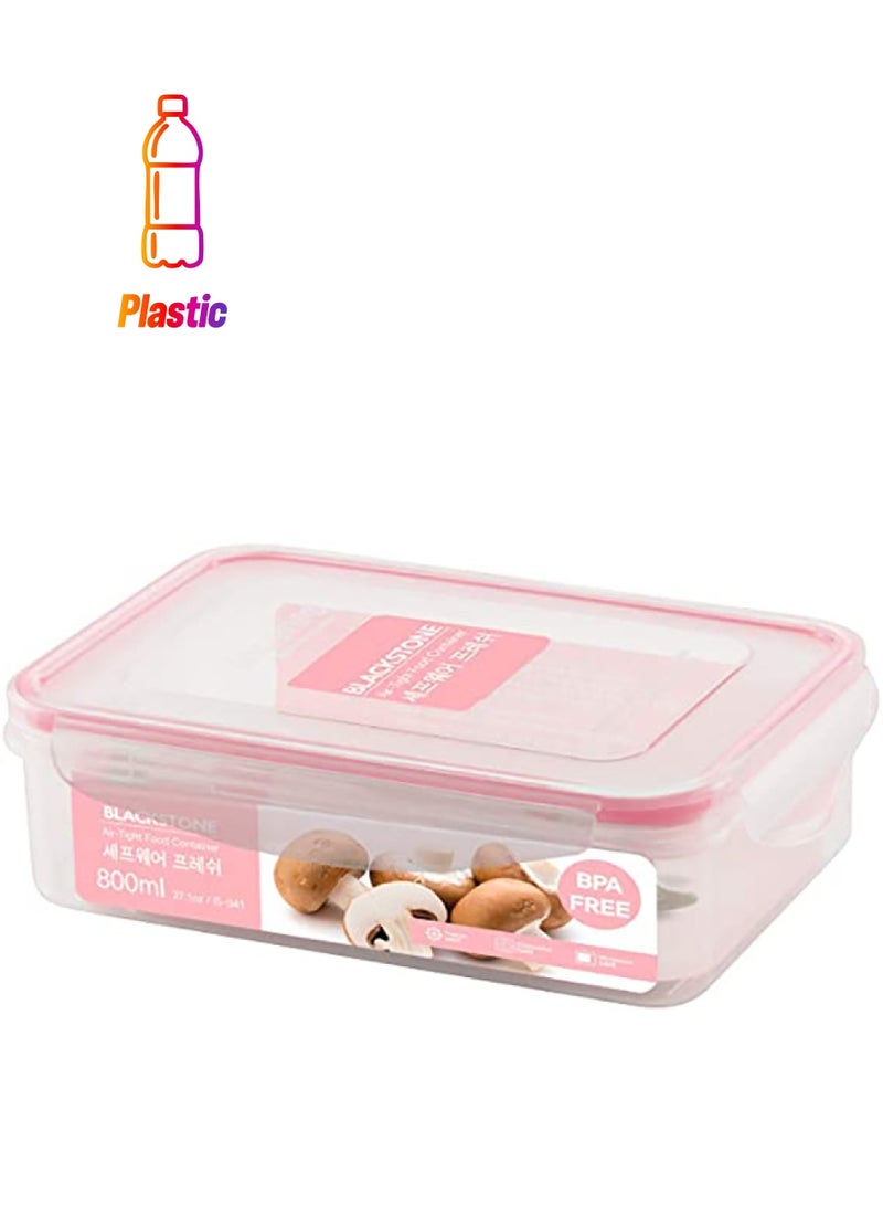 BLACKSTONE Airtight Food Storage Container Pink 800ml