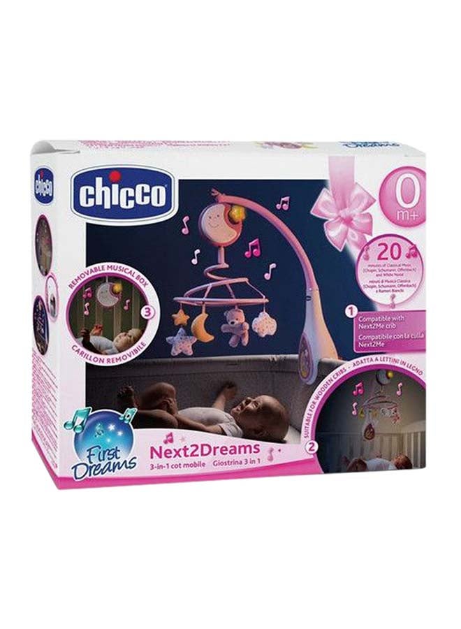Chicco - Next2Dreams Cot Mobile 0M+, Pink - Image 1