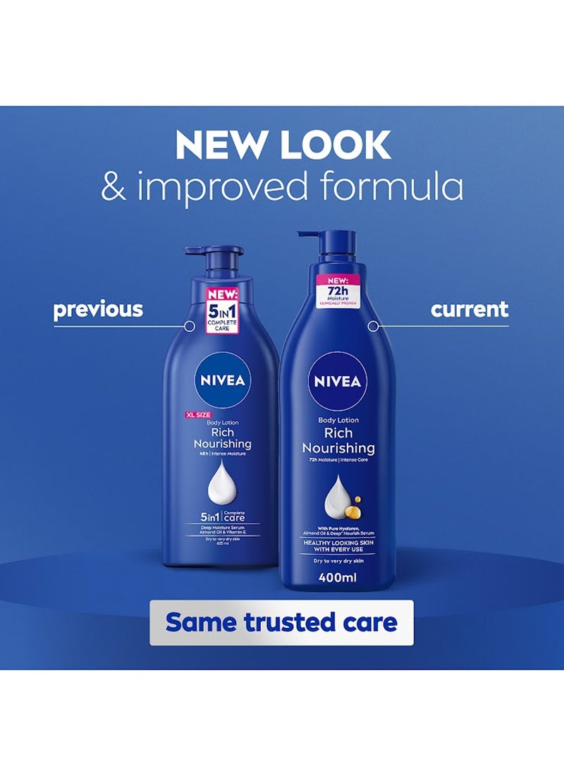 Nivea Nourishing Body Lotion Almond Oil 400ml Pack Of 2  - Image 2