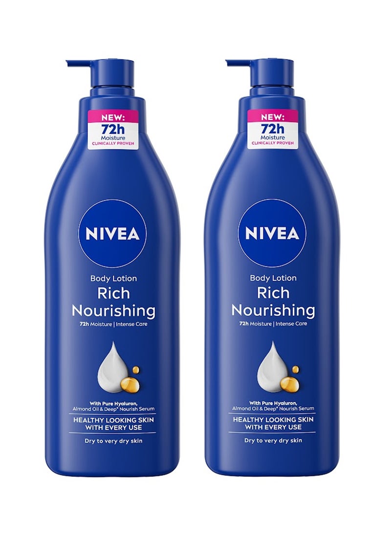 Nivea Nourishing Body Lotion Almond Oil 400ml Pack Of 2  - Image 3