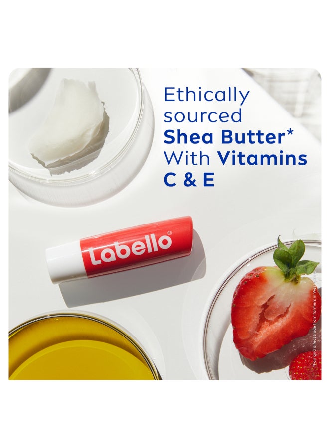 Labello - Pack Of 2 Moisturizing Lip Balm Strawberry Shine 4.8grams - Image 1