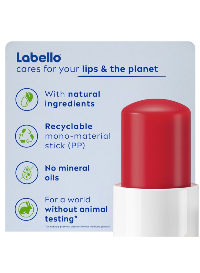 Labello - Pack Of 2 Moisturizing Lip Balm Strawberry Shine 4.8grams - Image 1