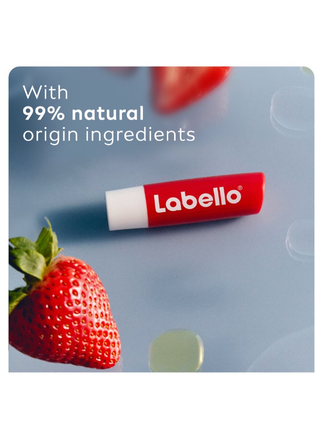 Labello - Pack Of 2 Moisturizing Lip Balm Strawberry Shine 4.8grams - Image 1