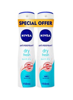 Pack Of 2 Dry Fresh Antiperspirant Spray 150ml - pnsku/N41003840A/45/_/1732554897/cd506542-9b65-46c4-abd1-4a81a3fcca6a