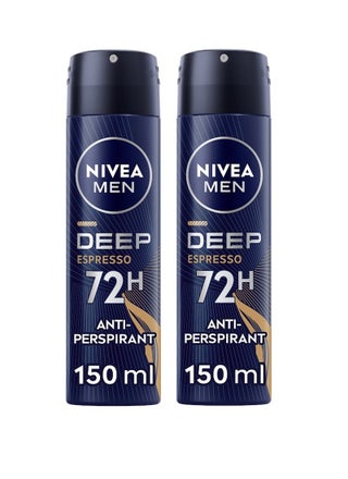 Deep Espresso Black Carbon Antiperspirant Spray Pack Of 2 150ml - view 2