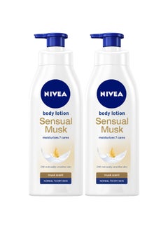 Nivea Pack Of 2 Sensual Musk Body Lotion 400ml  - Image 1