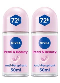 Nivea Pearl Extract And Avocado Oil Antiperspirant Roll On Pack Of 2 50ml  - Image 1