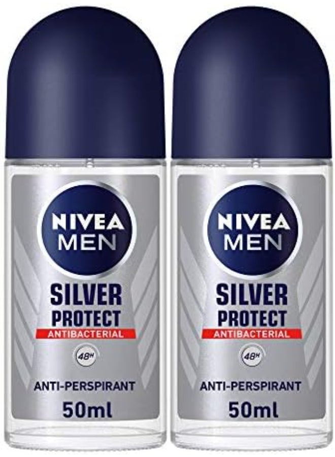 Silver Protect Antiperspirant For Men Antibacterial Protection Roll-On 50ml - pnsku/N41003893A/45/_/1729537022/7d50a497-4eba-4c0a-a357-c1ab50250038