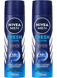 Nivea Cool Kick, Deodorant For Men Fresh Scent Spray 150ml 