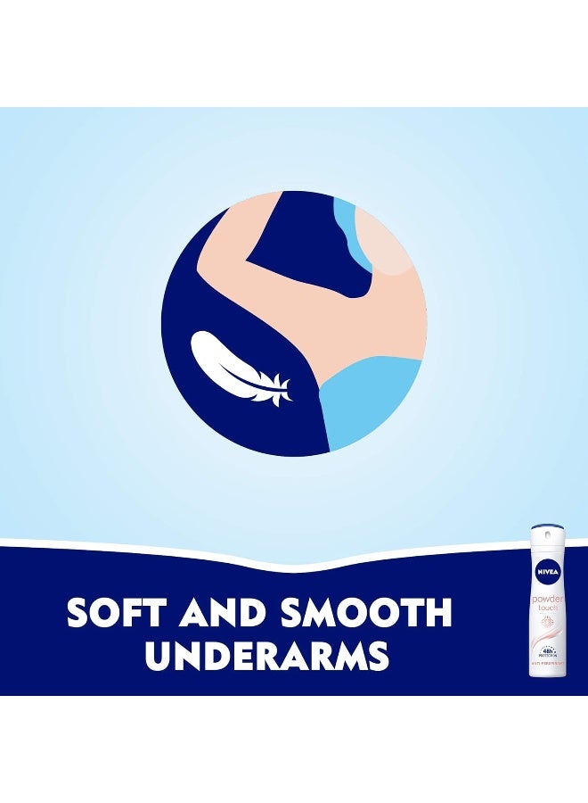 نيفيا مجموعة بخاخ مضاد تعرق باودر تاتش مكونة من قطعتين 150ملليلتر - Image 3