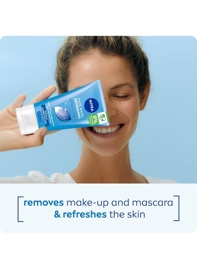 Nivea - Pack Of 2 Refreshing Face Wash 150ml - Image 1