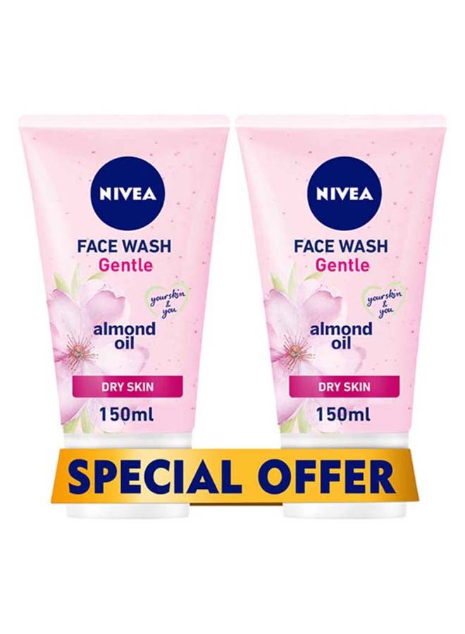 Nivea Pack Of 2 Gentle Cleansing Face Wash 150ml - Image 1