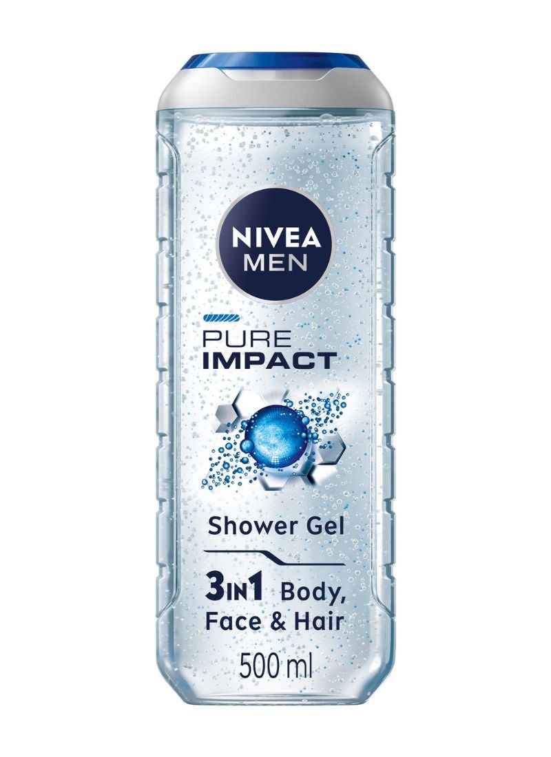 نيفيا - جل استحمام بيور إمباكت للرجال 500ml Pack Of 2 - Image 1