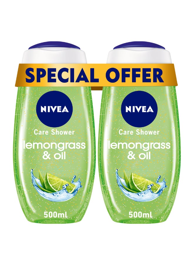 Nivea Lemongrass And Oil Shower Gel Pack Of 2 green 500ml
