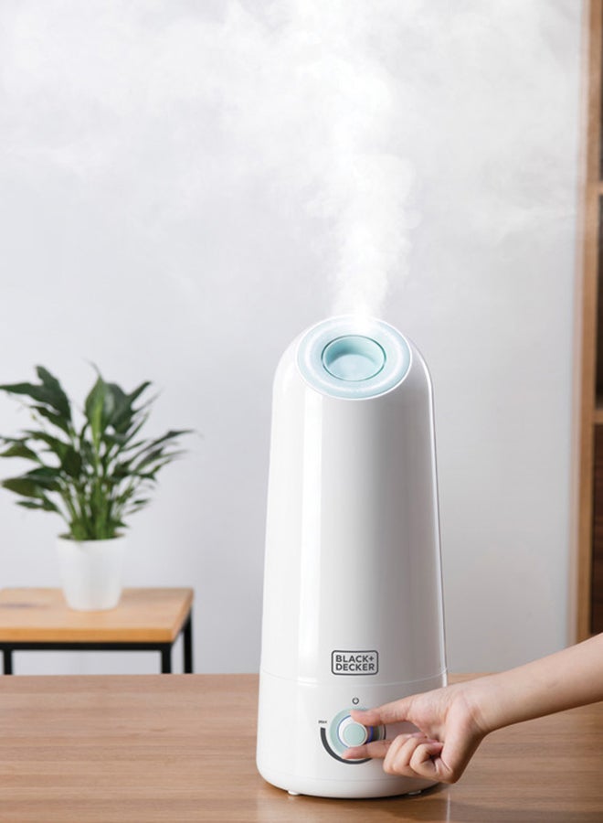 BLACK+DECKER Ultrasonic Air Humidifier, Covers 430 sqft, Adjustable Mist, Auto Shutoff, Water Level Indicator, Aroma Tray for Oils - HM5000-B5 White/Mint Green - Image 3