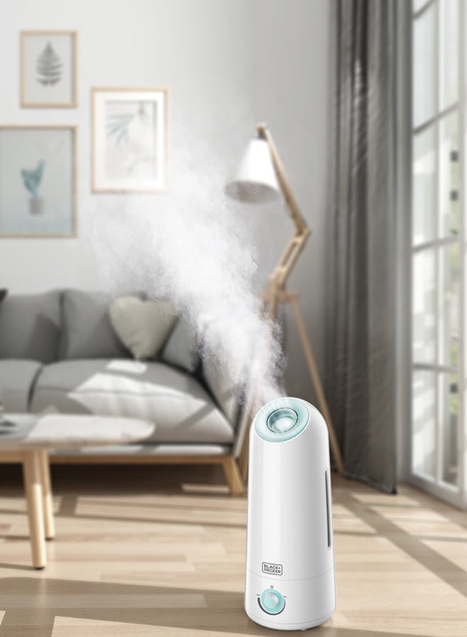 BLACK+DECKER Ultrasonic Air Humidifier, Covers 430 sqft, Adjustable Mist, Auto Shutoff, Water Level Indicator, Aroma Tray for Oils - HM5000-B5 White/Mint Green - Image 4